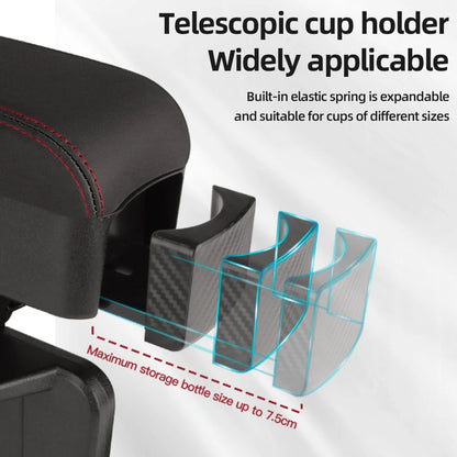 Car Seat Gap Organizer with Adjustable Armrest Support
