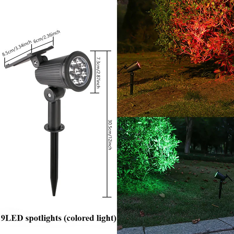 Solar LED Spotlight for Garden Bright Waterproof Lighting