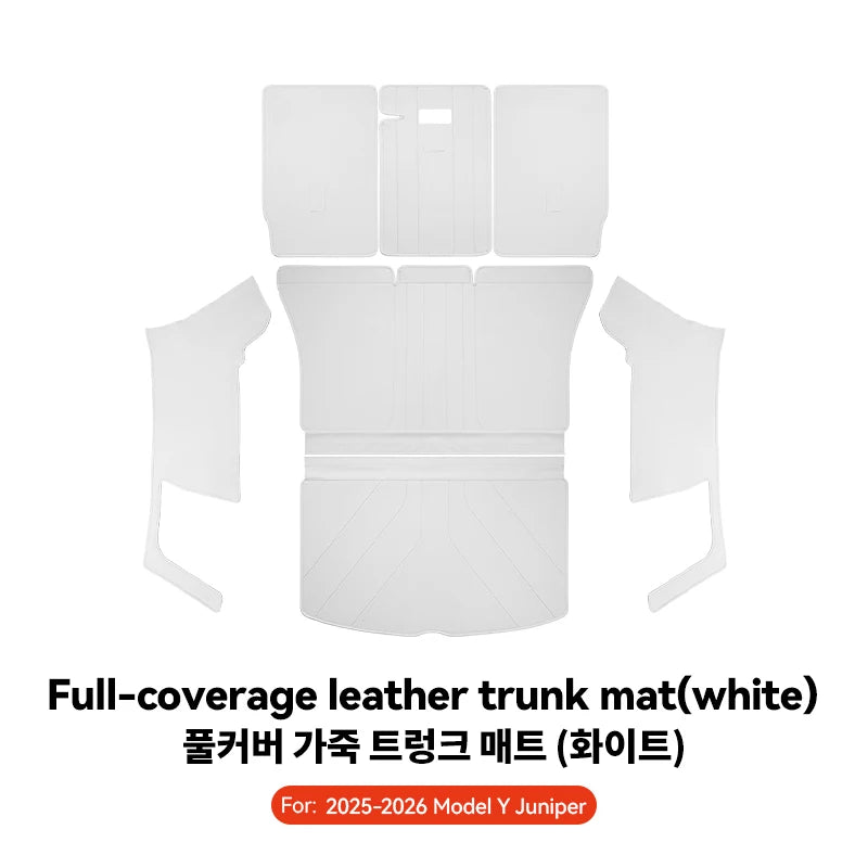 Tesla Model Y Leather Trunk Mat Waterproof Protection