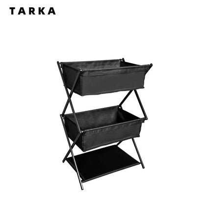Camping Storage Rack – Foldable 3-Tier Gear Organizer