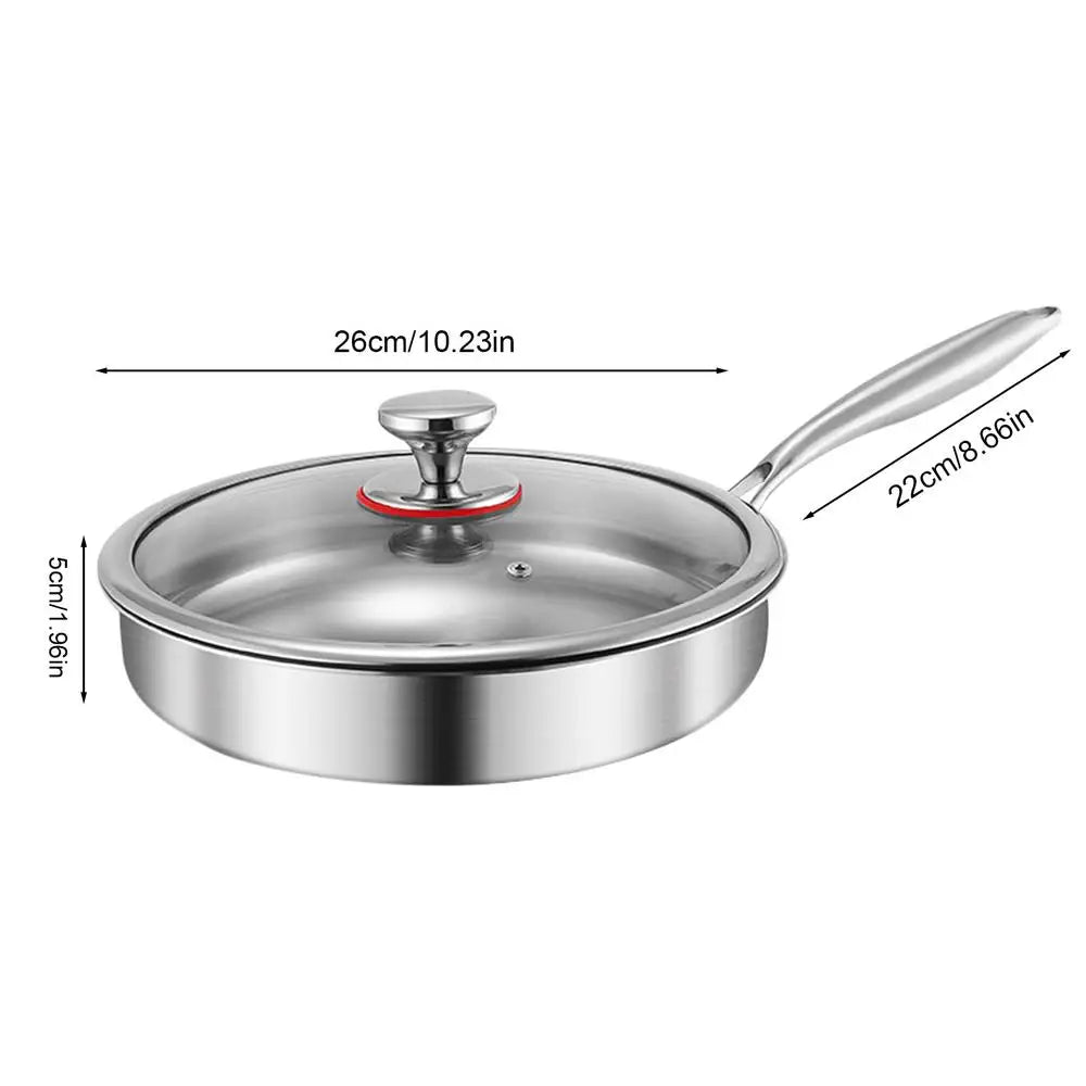 Titanium Frying Pan with Lid – Durable Non-Stick Skillet