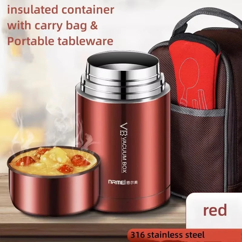 Stainless Steel Food Thermos Keeps Meals Hot & Fresh