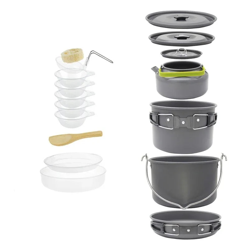 Camping Cookware Set for Lightweight Outdoor Cooking