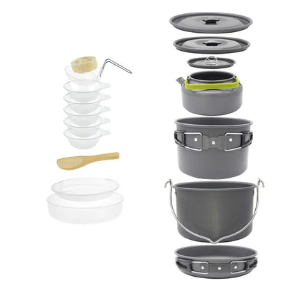 Camping Cookware Set for Lightweight Outdoor Cooking