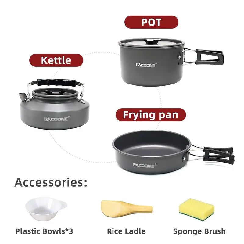 Camping Cookware Set – Portable Outdoor Cooking Kit