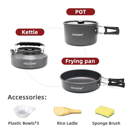 Camping Cookware Set – Portable Outdoor Cooking Kit
