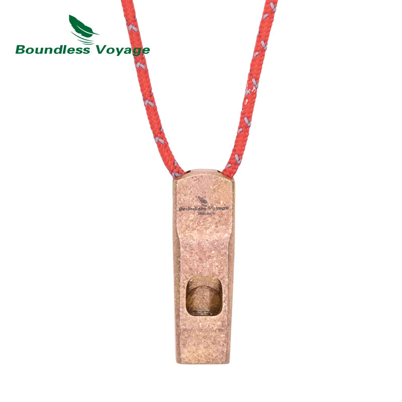 Titanium Survival Whistle – 120dB Emergency Safety Tool