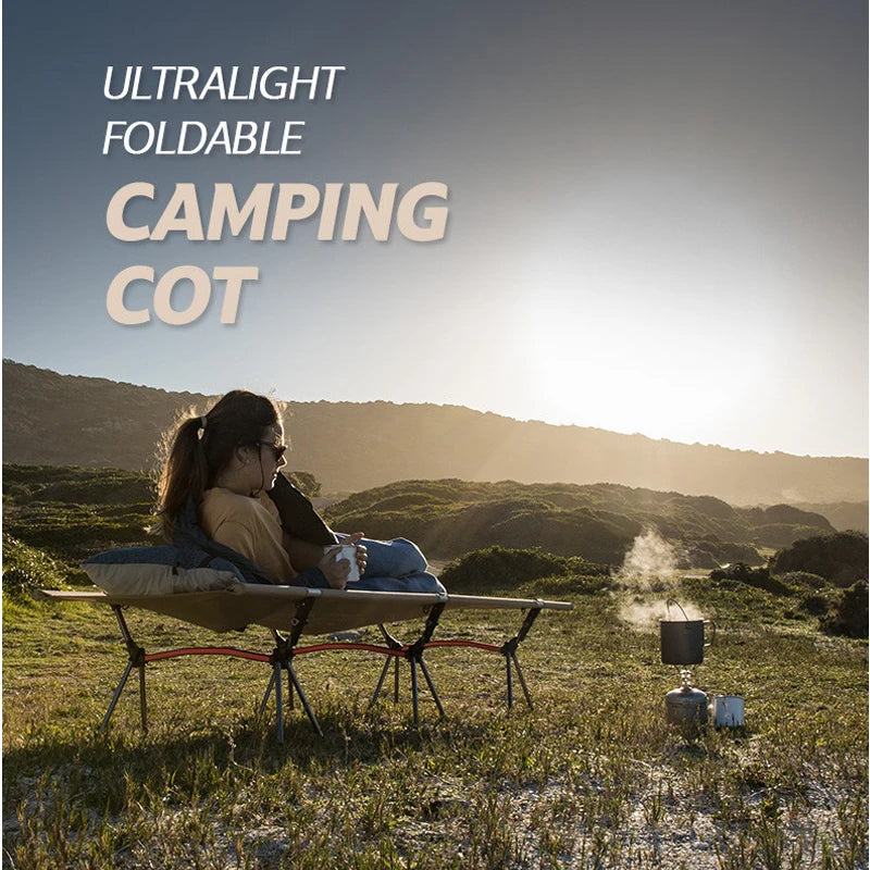 Camping Cot Ultralight Folding Bed for Elevated Comfort