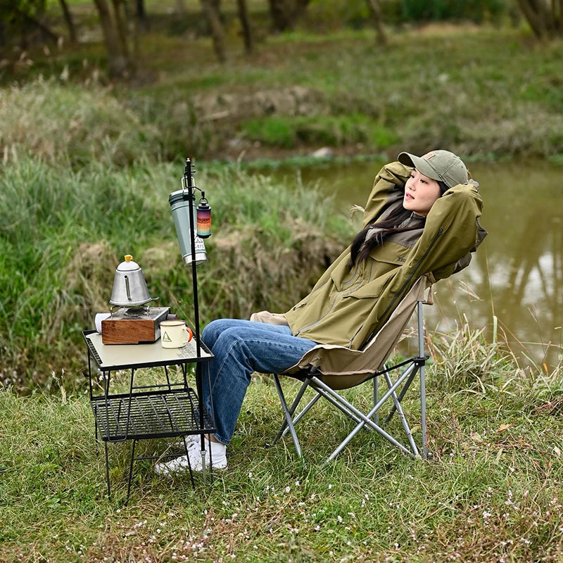 Folding Moon Camping Chair for Comfortable Outdoor Seating