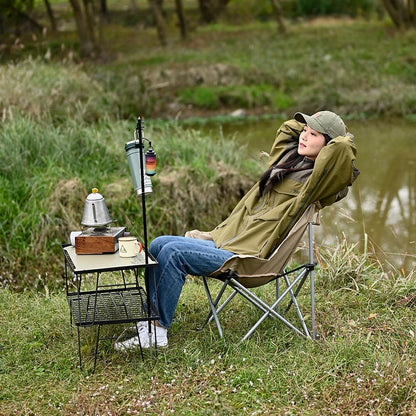 Folding Moon Camping Chair for Comfortable Outdoor Seating