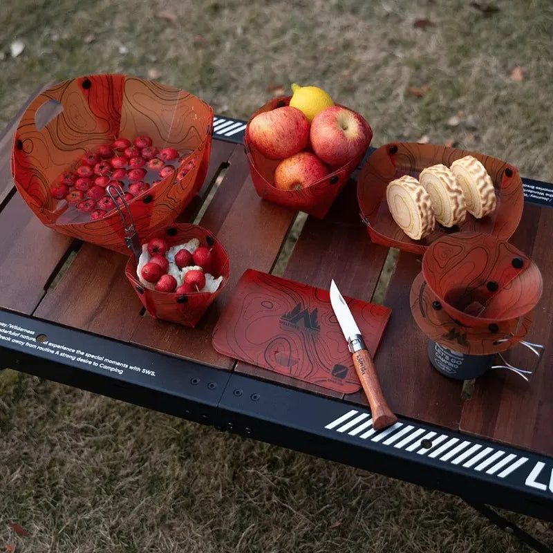 Foldable Camping Tableware Set – Portable & Food-Safe