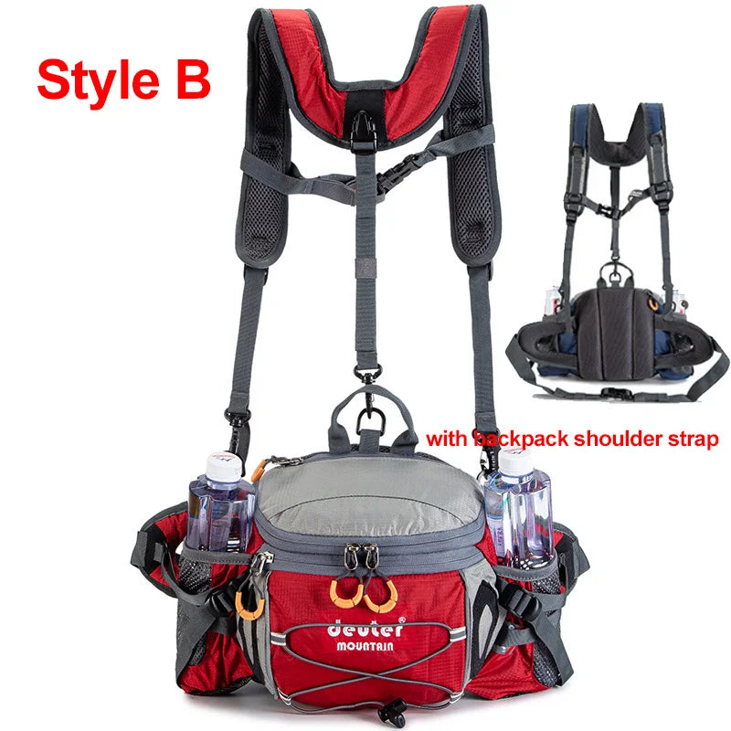 Running Waist Bag with Water Bottle Holder for Outdoors