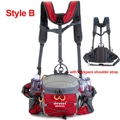 Running Waist Bag with Water Bottle Holder for Outdoors