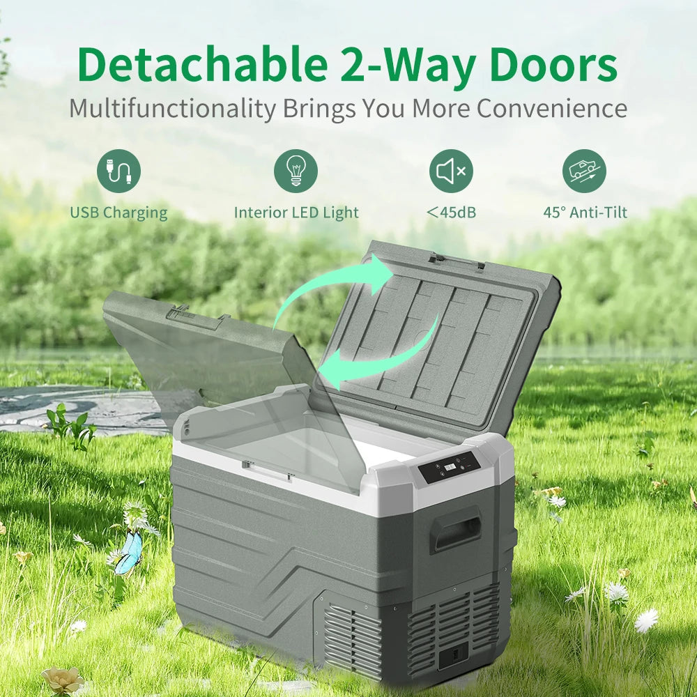 Alpicool Portable Car Refrigerator – 12V/24V Dual Power