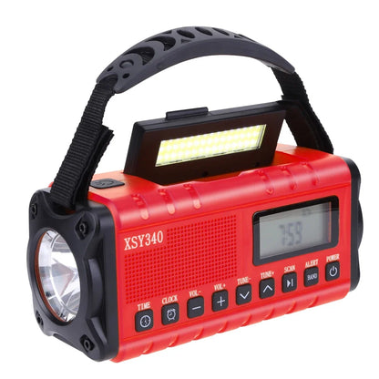 12000mAh Solar Hand Crank Emergency Weather Radio