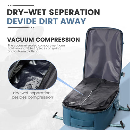 Vacuum Compression Backpack Carry-On Save Space Travel