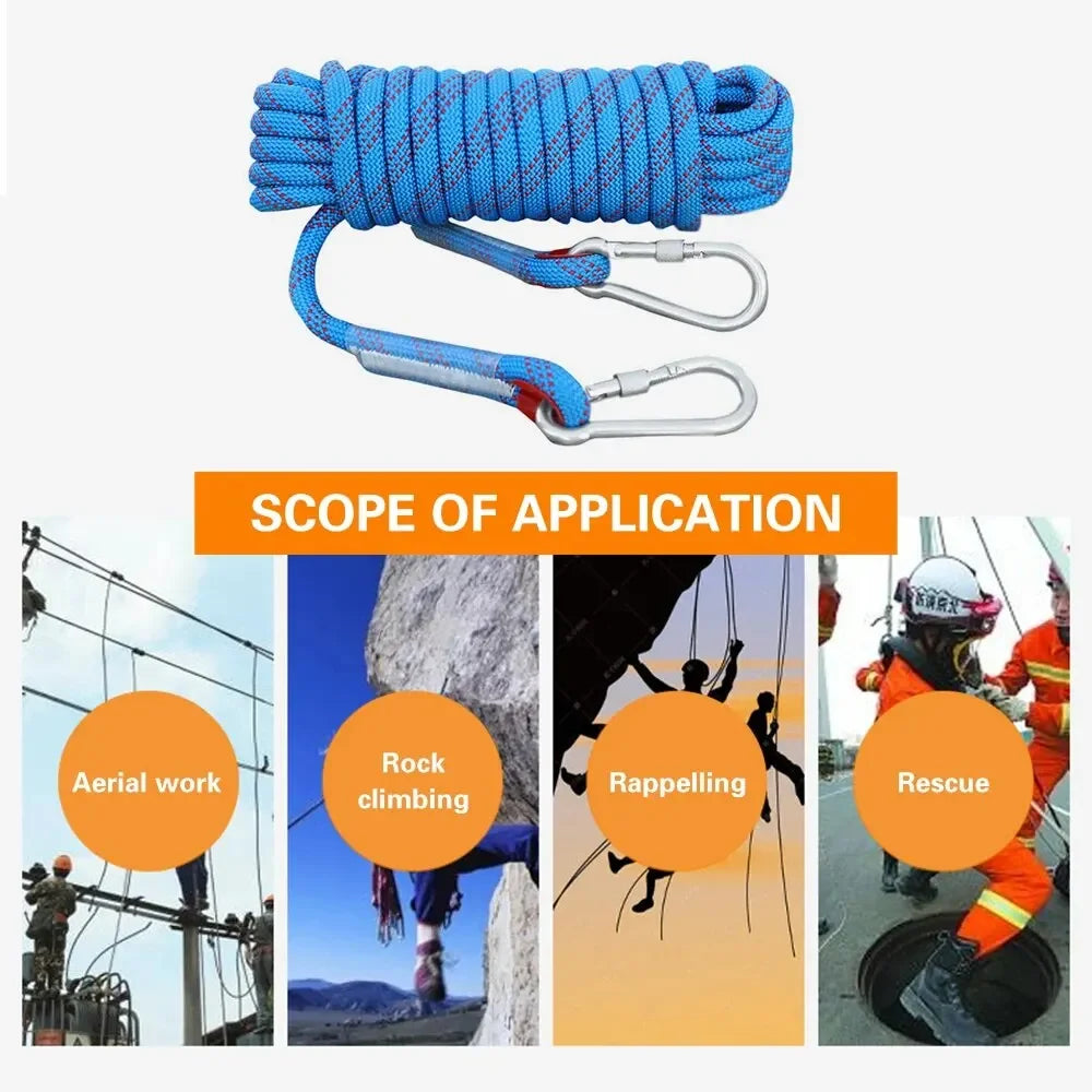 Static Climbing Rope 10mm for Rescue & Camping