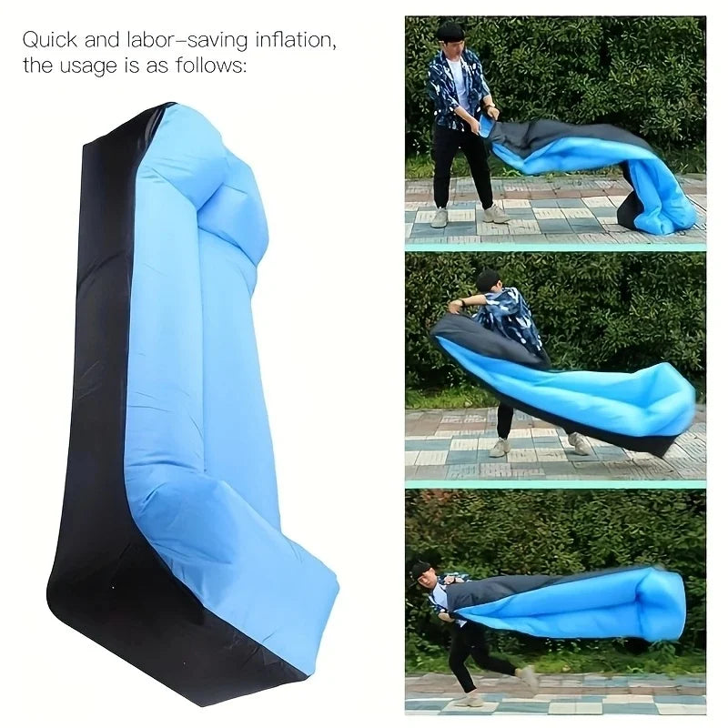 Inflatable Lounge Chair for Portable Outdoor Comfort