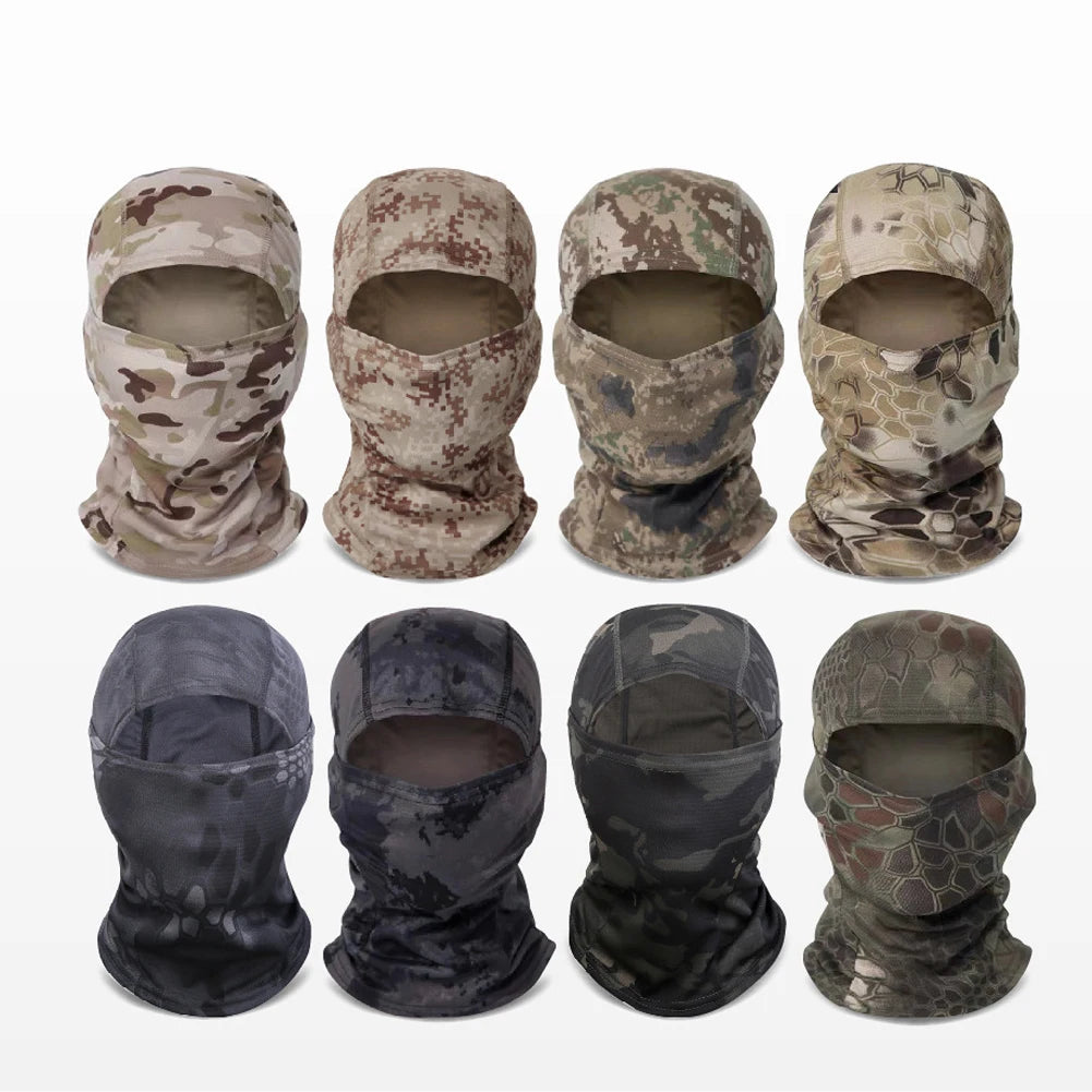 Camouflage Cycling Balaclava for UV & Wind Protection