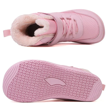 Kids Wide Toe Snow Boots – Waterproof Minimalist Shoes