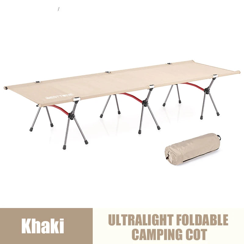 Camping Cot Ultralight Folding Bed for Elevated Comfort