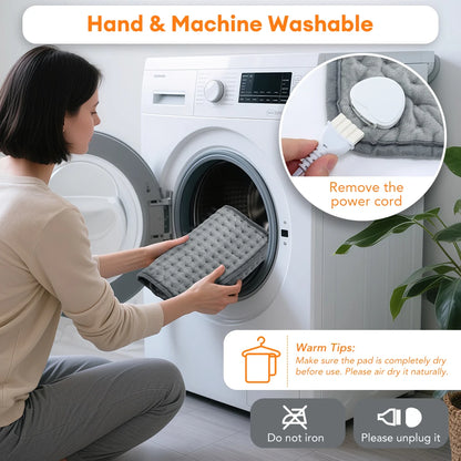 Electric Heating Pad for Back & Seat with 9 Heat Levels