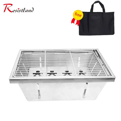 Folding Camping Table with Stove & Grill System