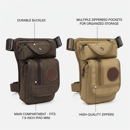 Canvas Drop Leg Bag – Travel & Outdoor Gear Organizer