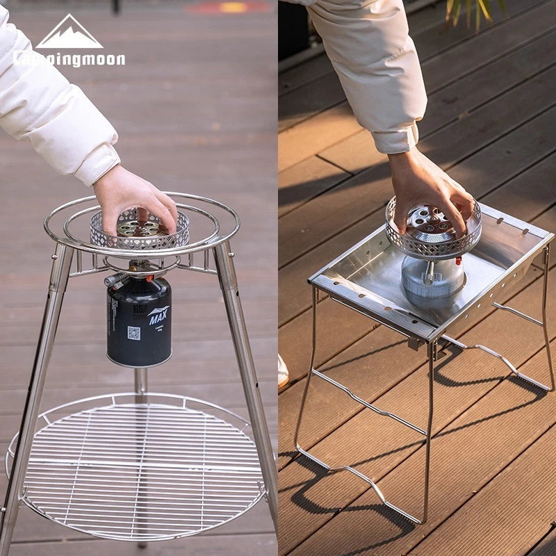 Portable Backpacking Gas Stove for Fast Outdoor Cooking
