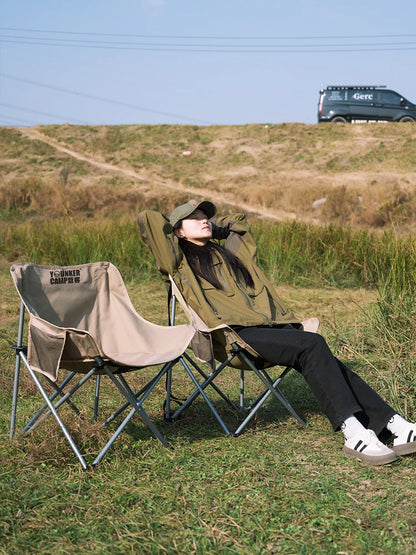Folding Moon Camping Chair for Comfortable Outdoor Seating