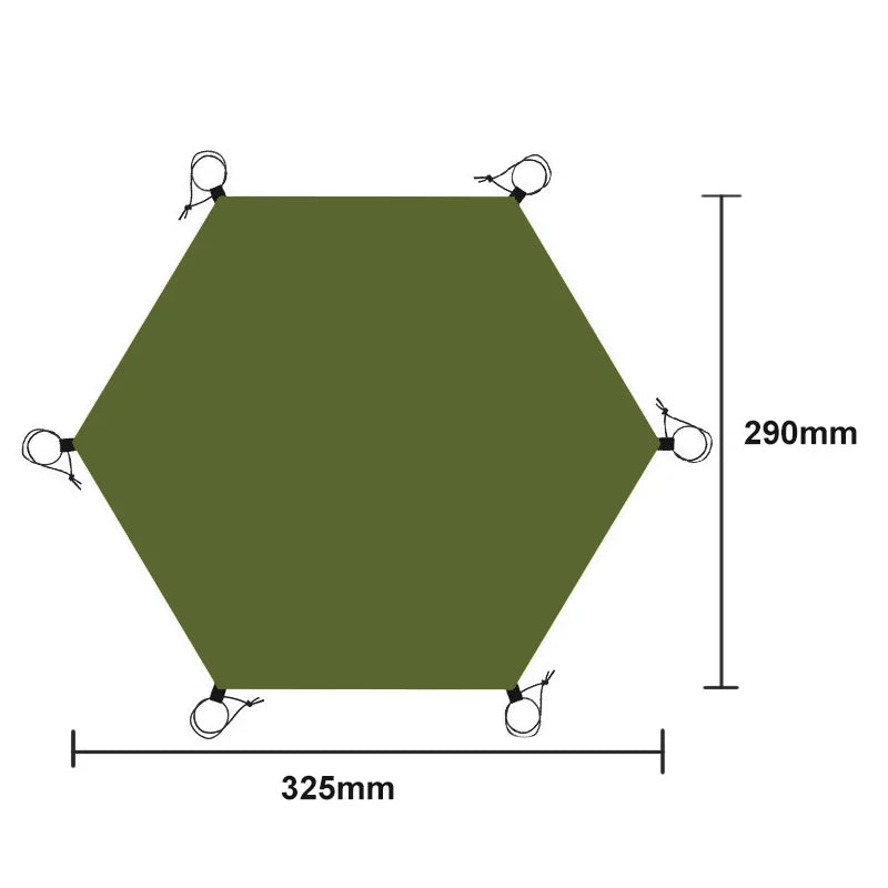 Large Waterproof Camping Mat – Hex/Octagon Picnic Tarp