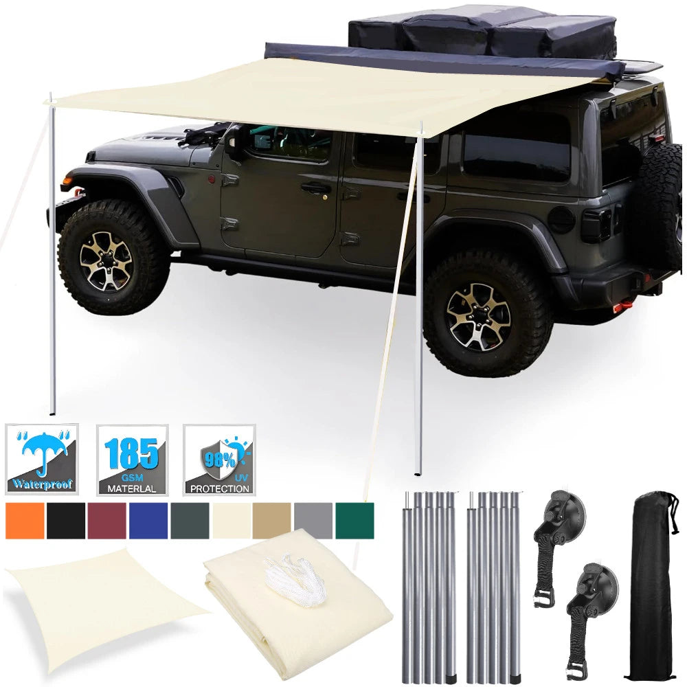 Car Awning Canopy 2x3M Waterproof UV Sun Shelter