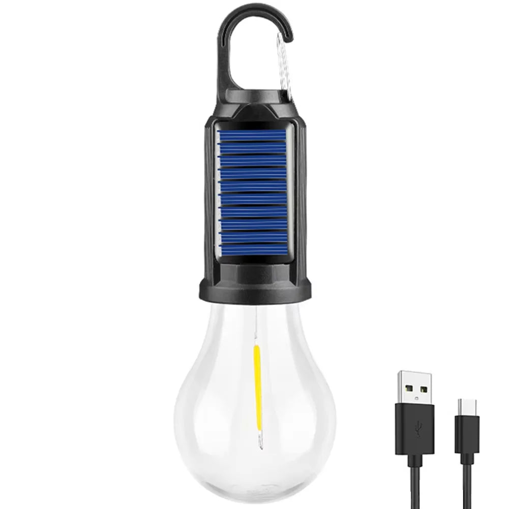 Rechargeable Solar LED Camping Lamp Waterproof & Portable