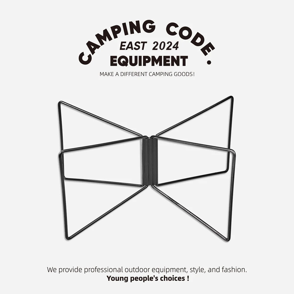 Camping Cooler Box Stand – Foldable Heavy-Duty Steel Rack