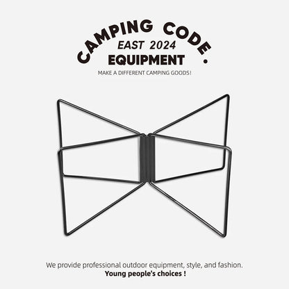 Camping Cooler Box Stand – Foldable Heavy-Duty Steel Rack