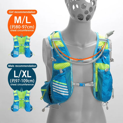 8L Running Hydration Vest Backpack for Marathon & Cycling