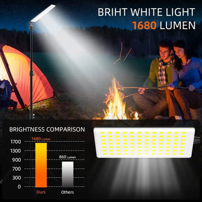 1680 Lumen Portable LED Camping Light with Adjustable Tripod