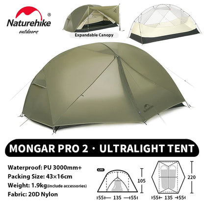 Ultralight Camping Tent 2 Person – Waterproof & Compact