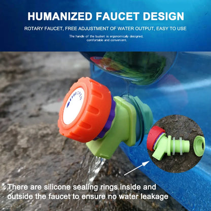Camping Water Container with Faucet for Easy Pouring