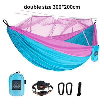 Camping Hammock with Mosquito Net – Portable & Breathable