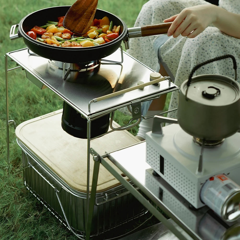 FireMaple IGT Camping Table – Portable Stainless Steel