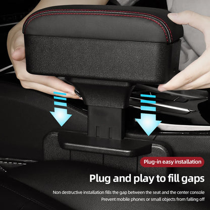 Car Seat Gap Organizer with Adjustable Armrest Support