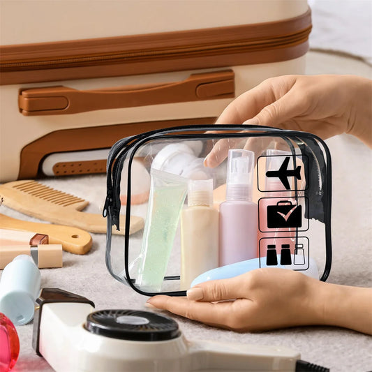 Clear TSA Travel Toiletry Bag – Quart Size, Airport Compliant