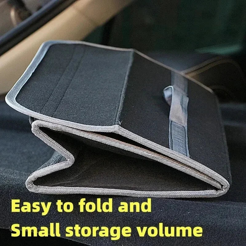 Car Trunk Organizer Felt Box – Anti-Slip Large Storage